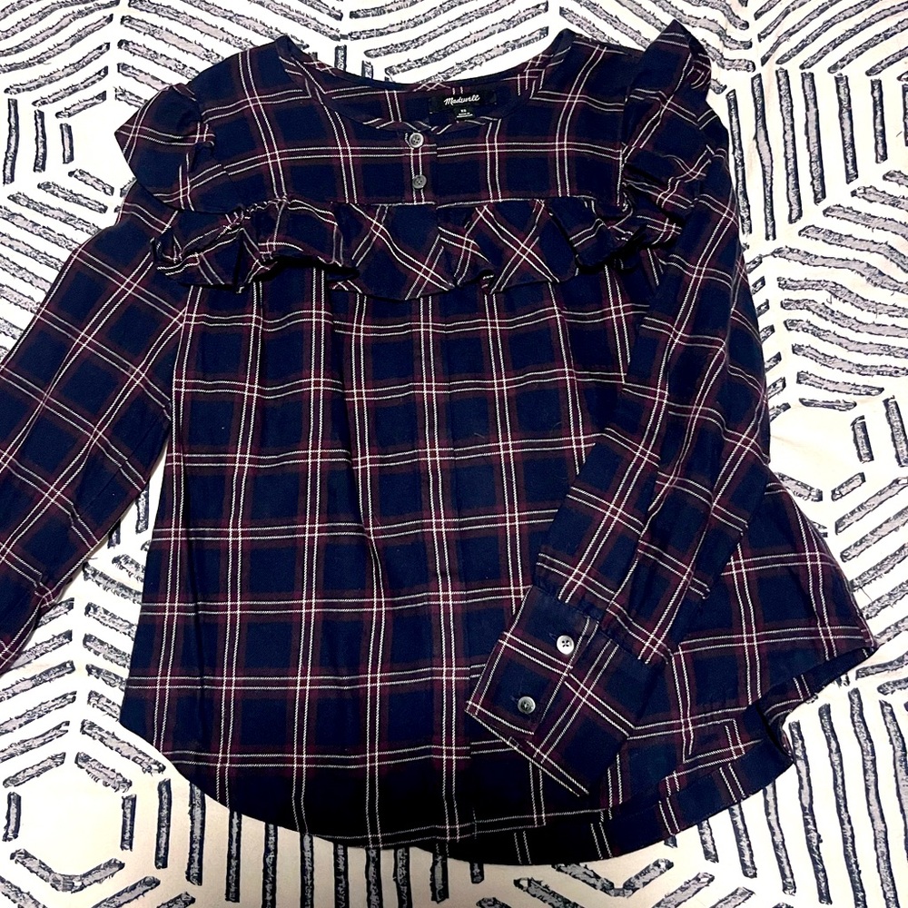 Madewell Flannel Top XS